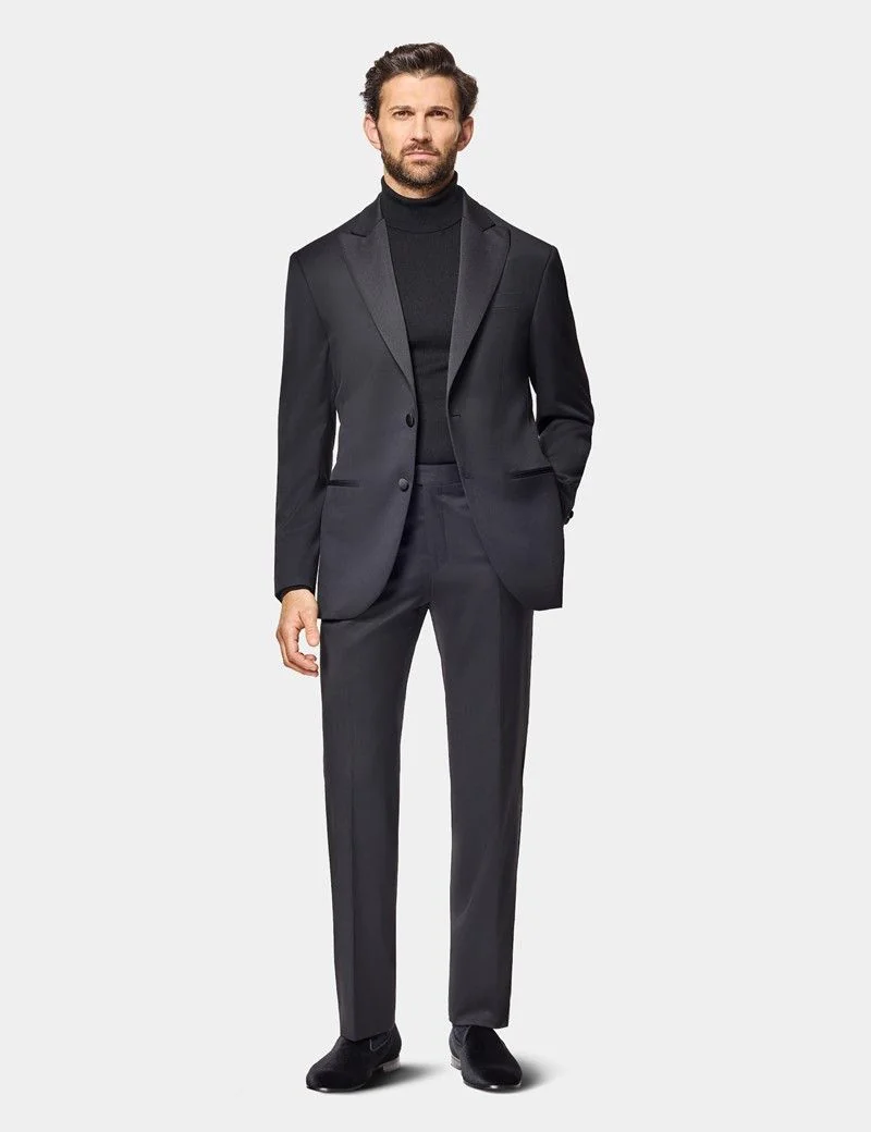 Tailored Fit Black 1913 Dinner Suit Jacket thumbnail 6