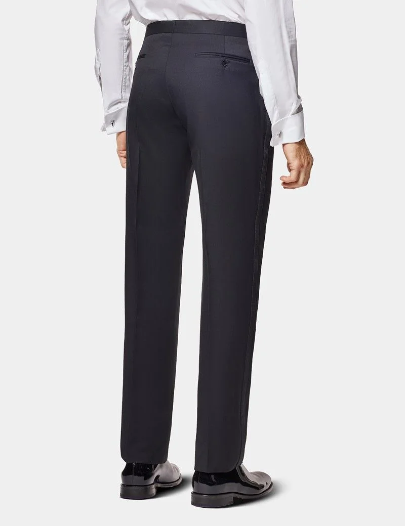 Tailored Fit Black 1913 Dinner Suit Trousers With Side Adjusters thumbnail 4