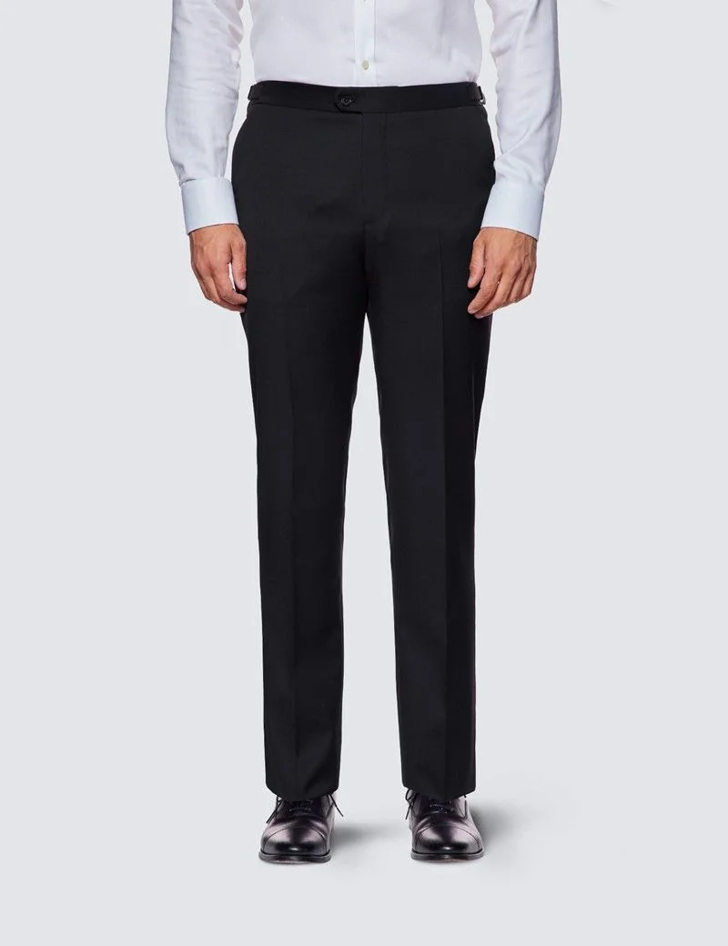Tailored Fit Black 1913 Morning Suit Trousers With Side Adjusters thumbnail 2