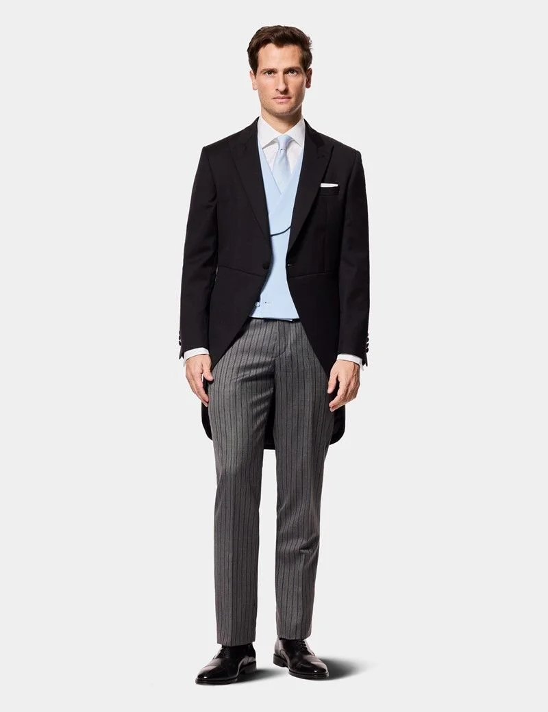 Tailored Fit Black & Grey Morning Suit thumbnail 3