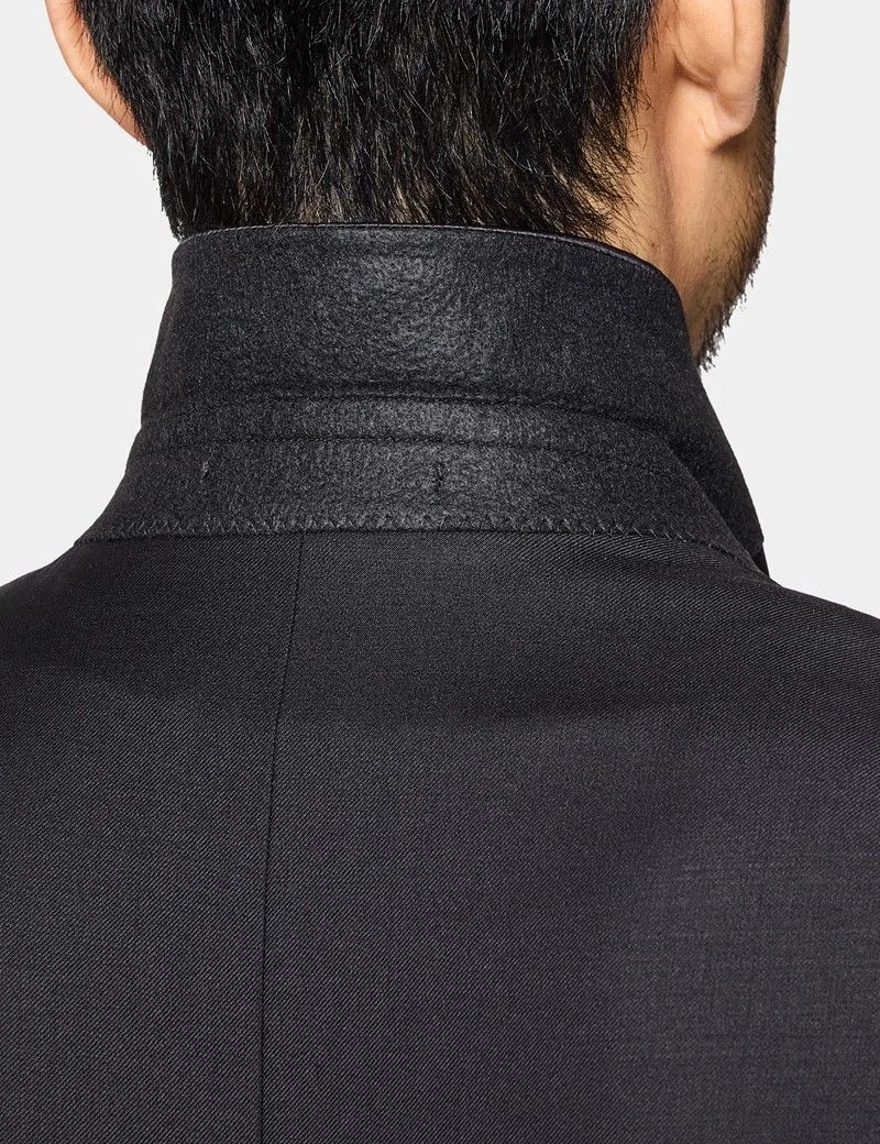 Tailored Fit Black Shawl Dinner Jacket thumbnail 5