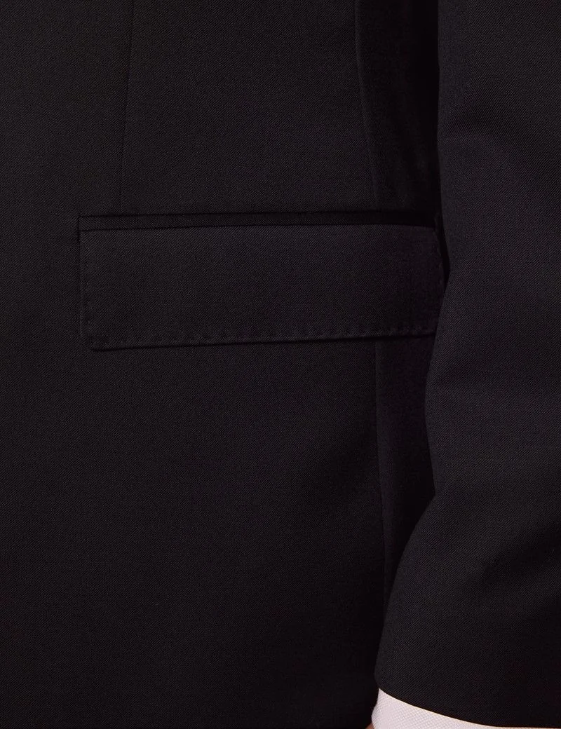 Tailored Fit Black Twill 1913 Suit Jacket thumbnail 3
