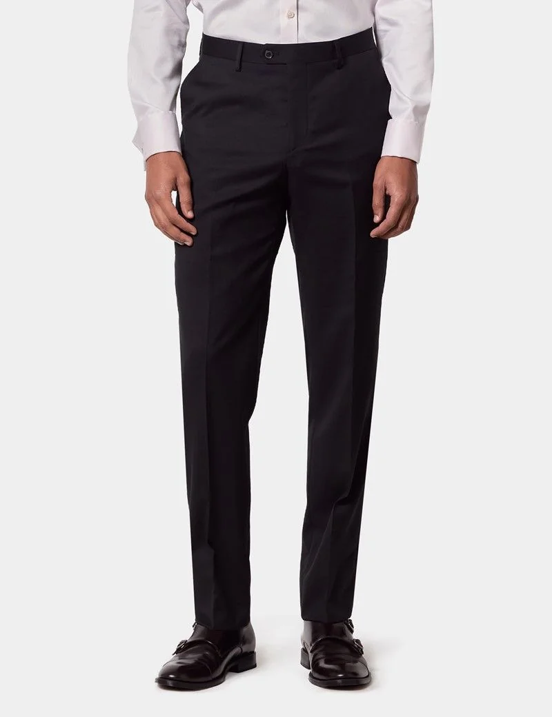 Tailored Fit Black Twill 1913 Suit Trousers thumbnail 2