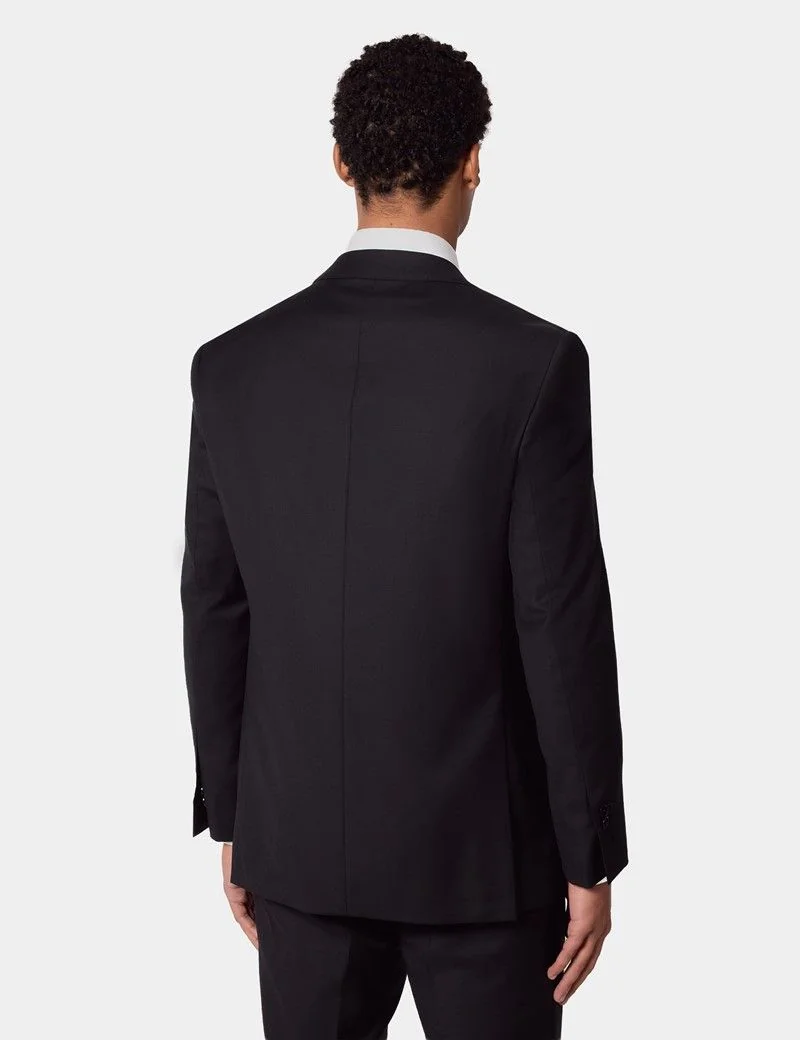 Tailored Fit Black Twill Suit thumbnail 7