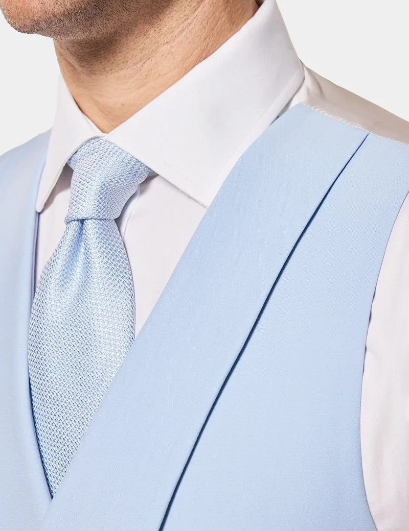 Tailored Fit Blue 1913 Morning Waistcoat thumbnail 4