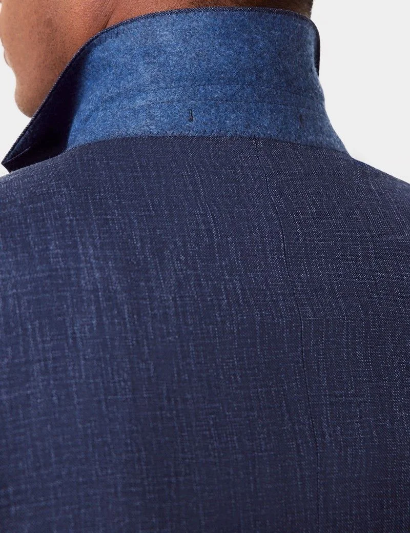 Tailored Fit Blue Semi Plain 1913 Suit thumbnail 3