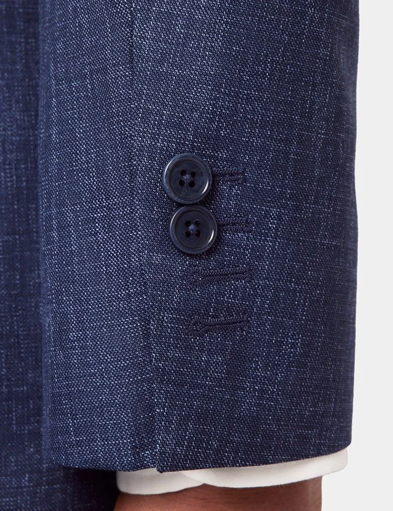 Tailored Fit Blue Semi Plain 1913 Suit thumbnail 4