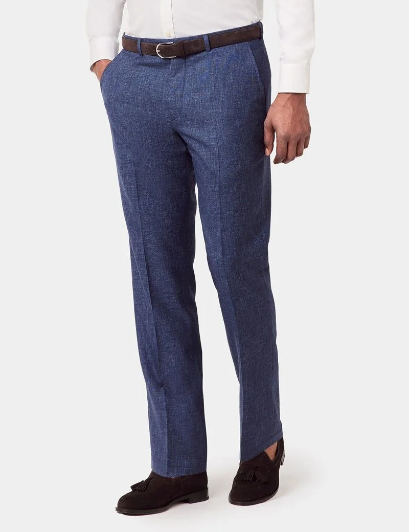 Tailored Fit Blue Semi Plain 1913 Suit thumbnail 5