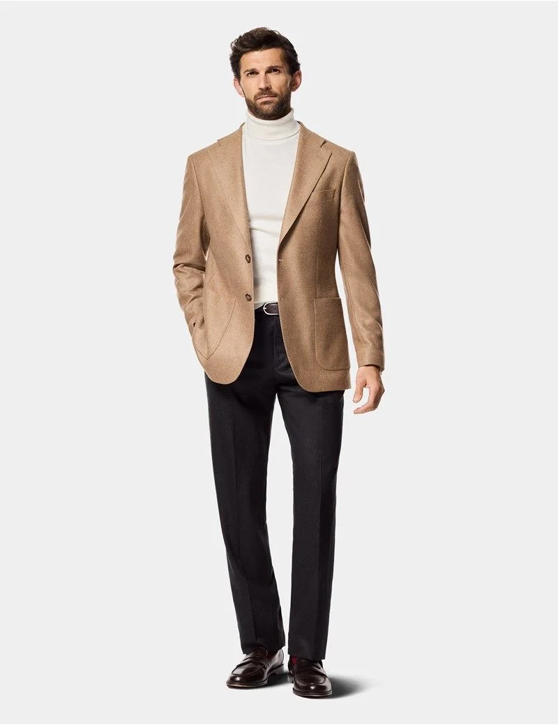 Tailored Fit Camel Twill 1913 Blazer thumbnail 3
