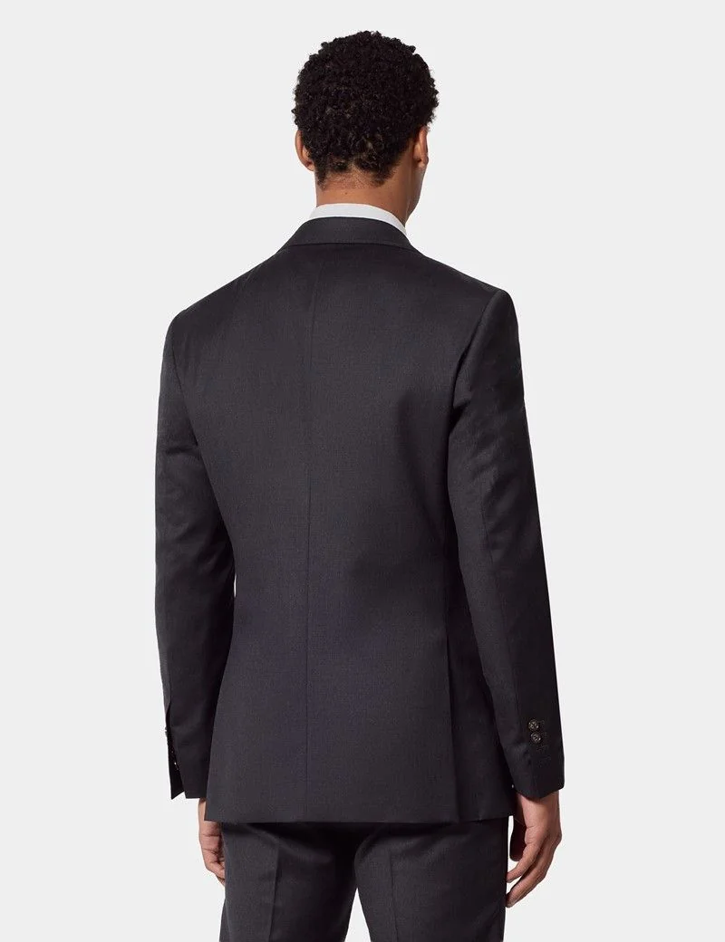 Tailored Fit Charcoal Twill 1913 Suit Jacket thumbnail 4