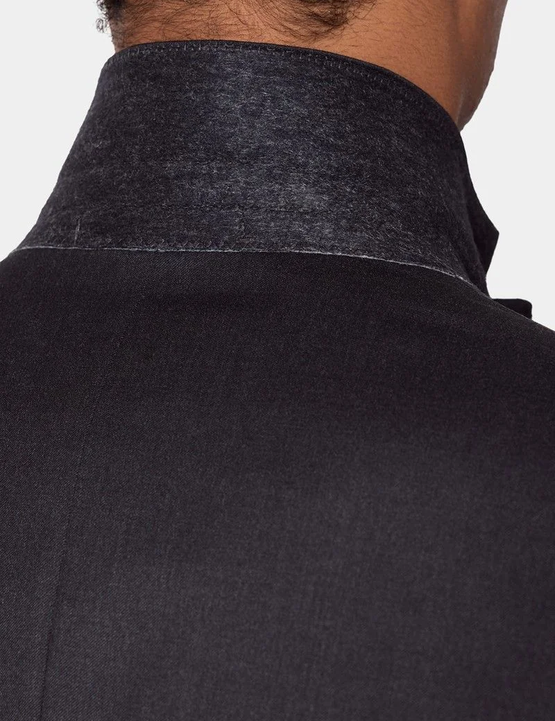 Tailored Fit Charcoal Twill 1913 Suit Jacket thumbnail 6