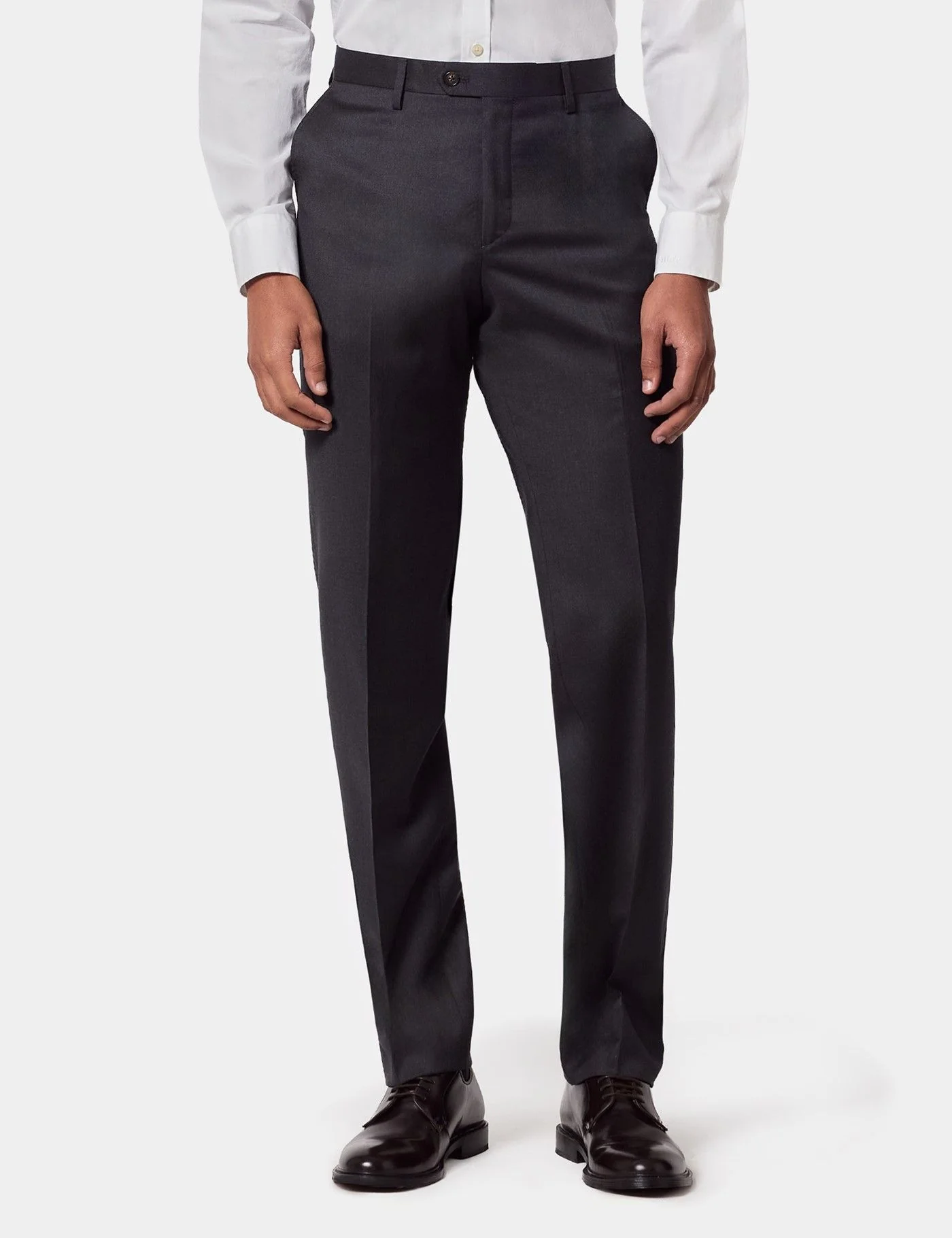 Tailored Fit Charcoal Twill 1913 Suit Trousers primary image