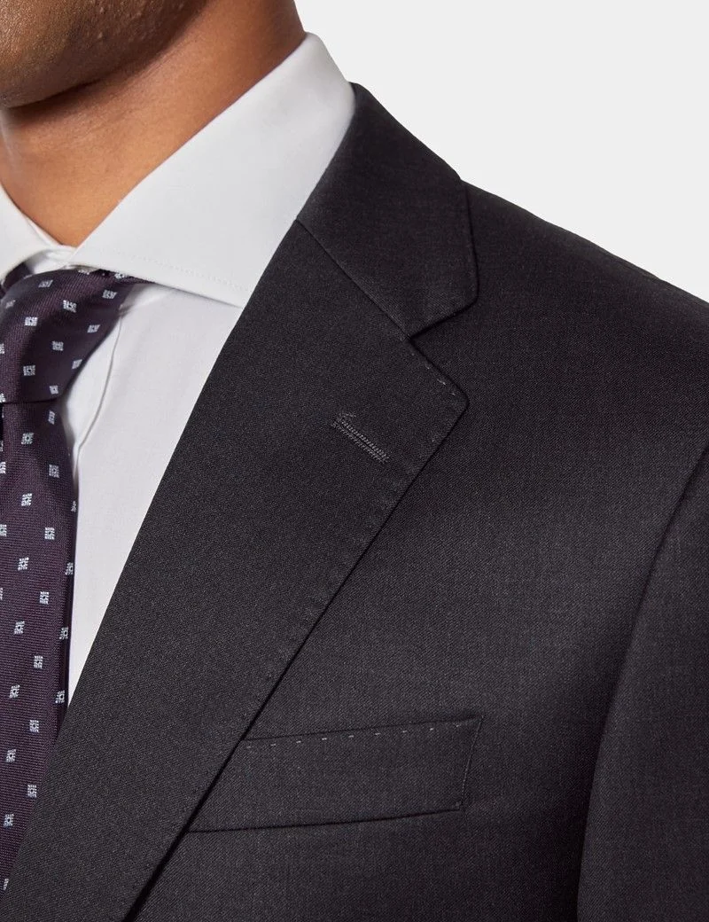Tailored Fit Charcoal Twill 1913 Suit thumbnail 10