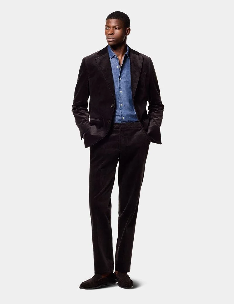 Tailored Fit Chocolate Cord 1913 Suit thumbnail 6