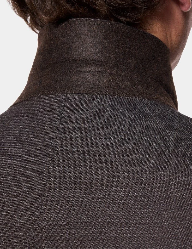Tailored Fit Chocolate Crepe 1913 Suit thumbnail 6