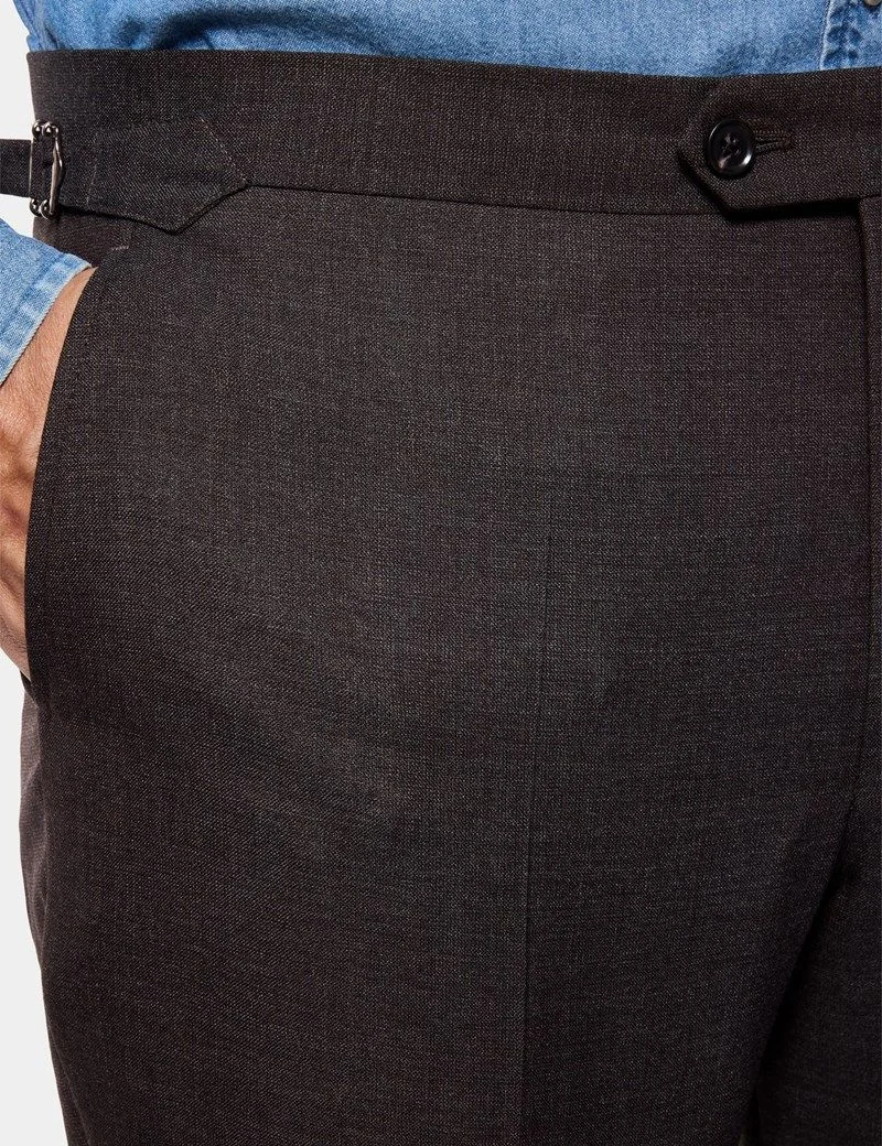 Tailored Fit Chocolate Crepe 1913 Suit thumbnail 10