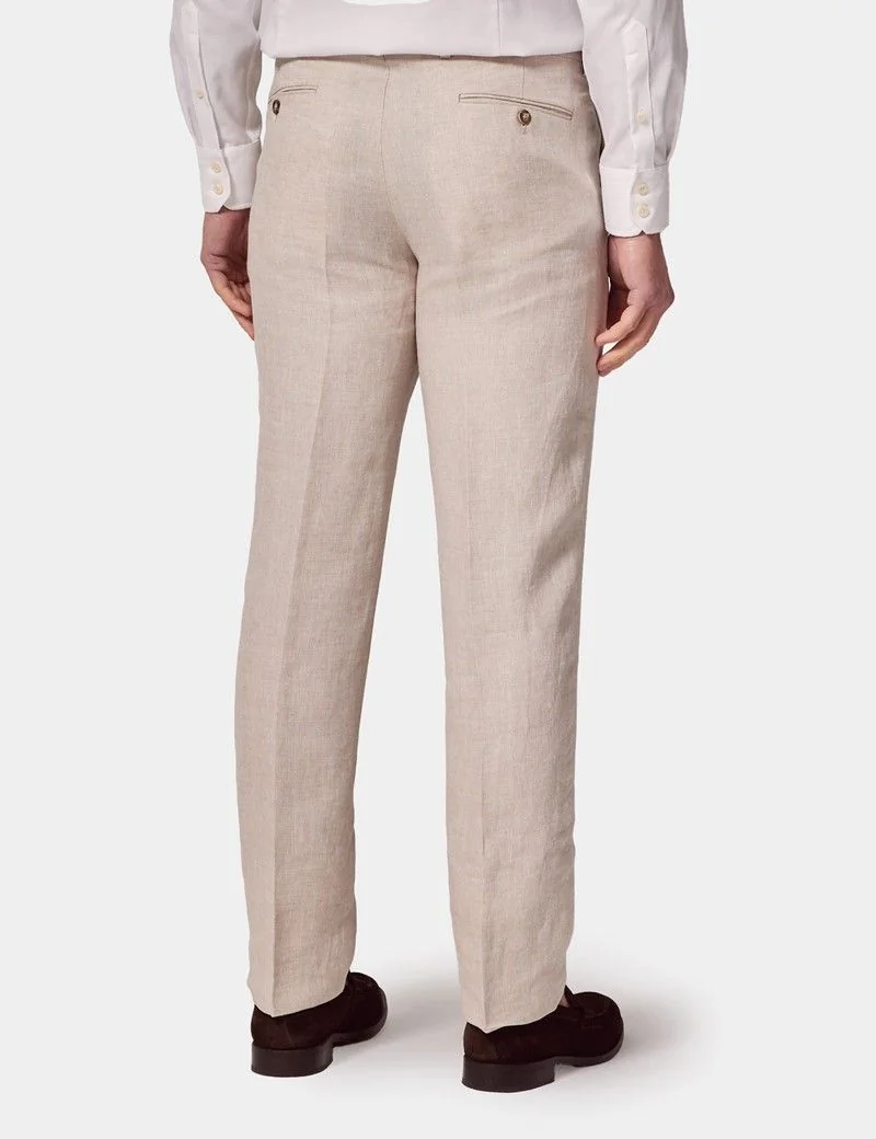 Tailored Fit Cream 1913 Linen Suit thumbnail 4