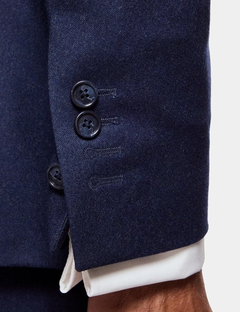 Tailored Fit Dark Blue 1913 Suit Jacket thumbnail 4