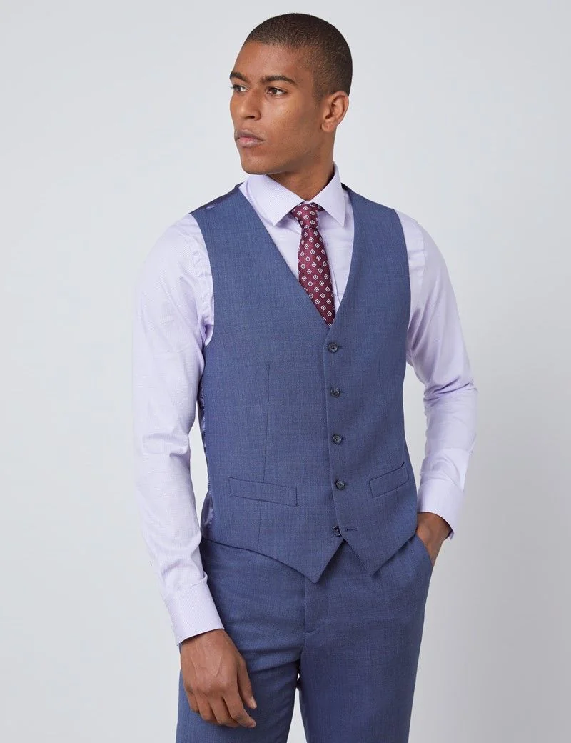 Tailored Fit Dark Blue 1913 Waistcoat thumbnail 2