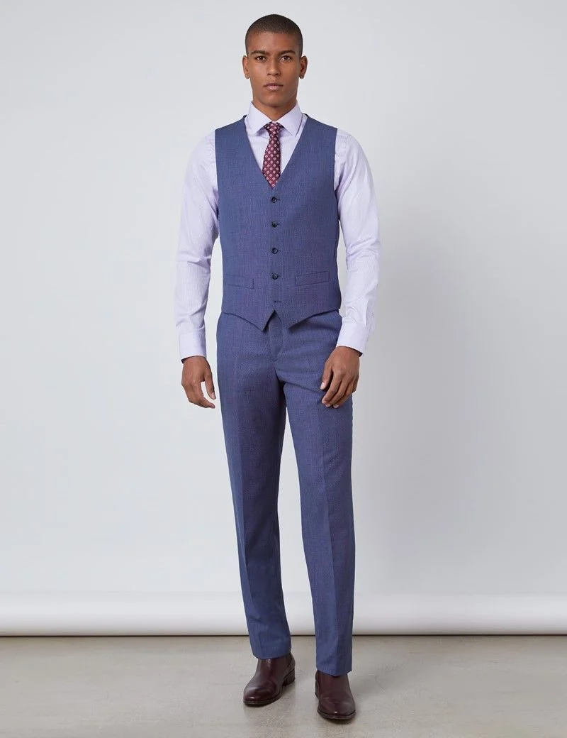 Tailored Fit Dark Blue 1913 Waistcoat thumbnail 3