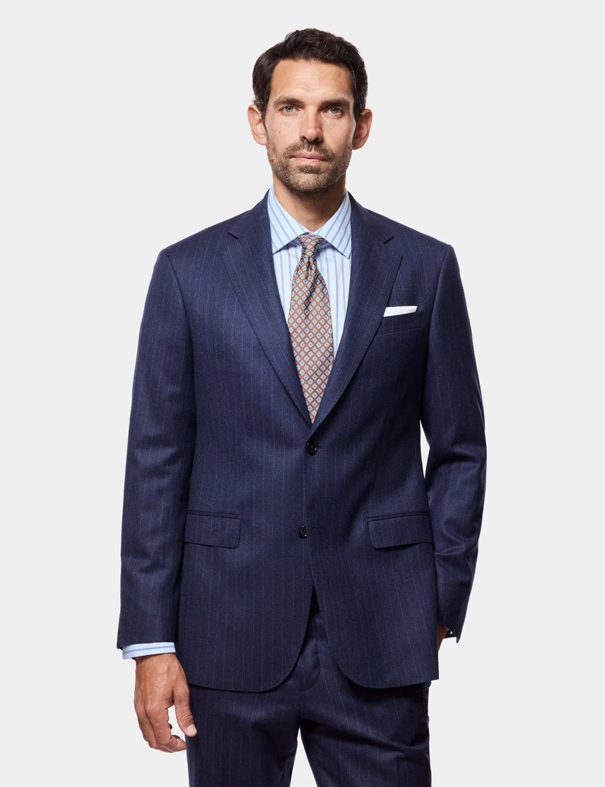 Tailored Fit Dark Blue Stripe 1913 Suit