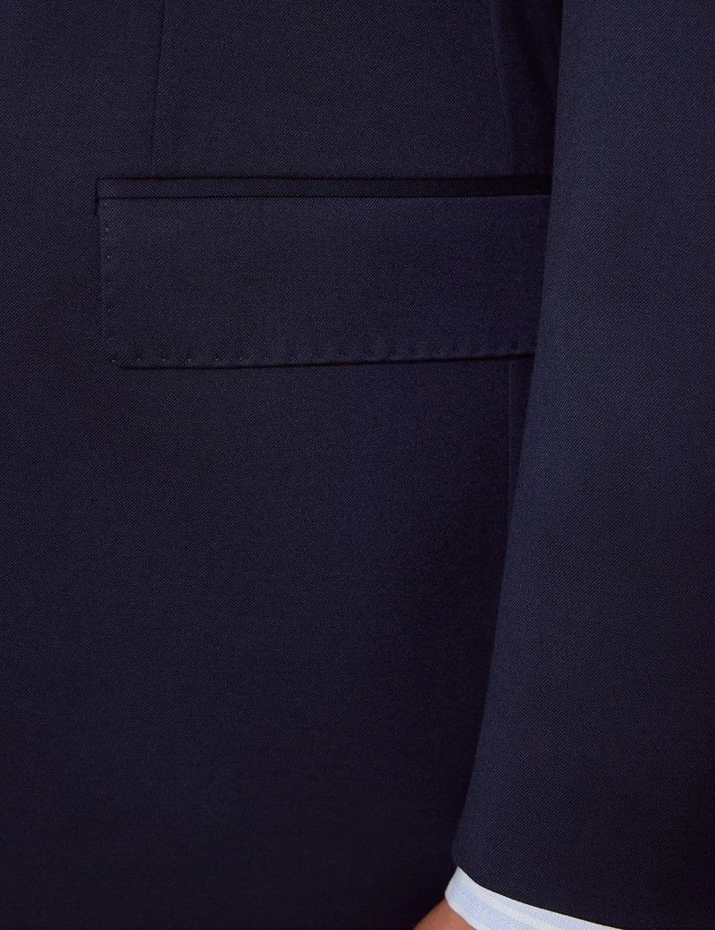 Tailored Fit Dark Blue Twill 1913 Suit Jacket thumbnail 4