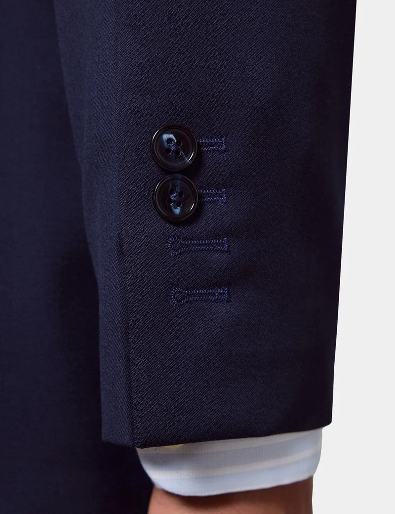 Tailored Fit Dark Blue Twill 1913 Suit Jacket thumbnail 7