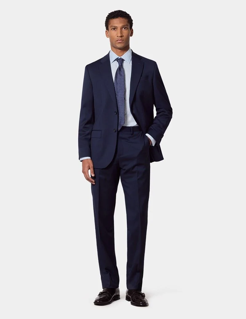 Tailored Fit Dark Blue Twill 1913 Suit thumbnail 9