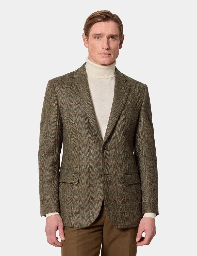 Tailored Fit Green Check 1913 Blazer thumbnail 7
