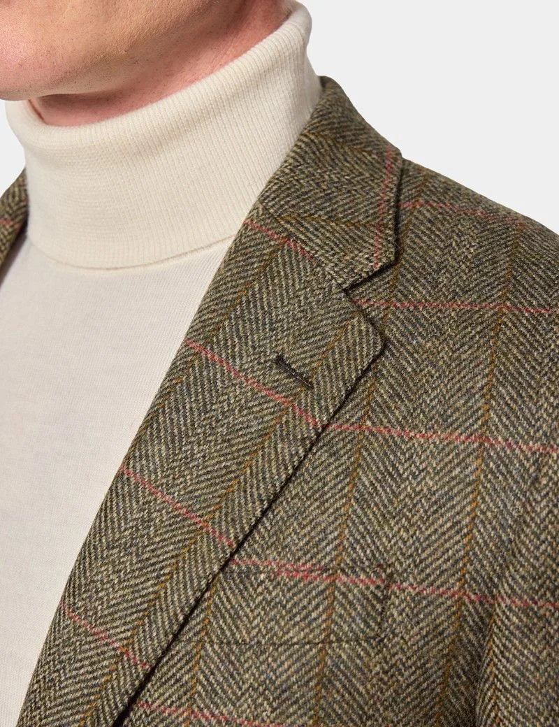 Tailored Fit Green Check 1913 Blazer thumbnail 8