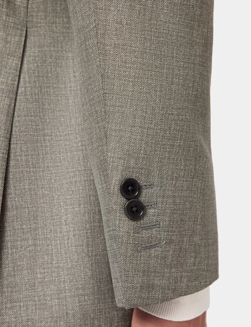 Tailored Fit Green Semi Plain 1913 Suit Jacket thumbnail 5