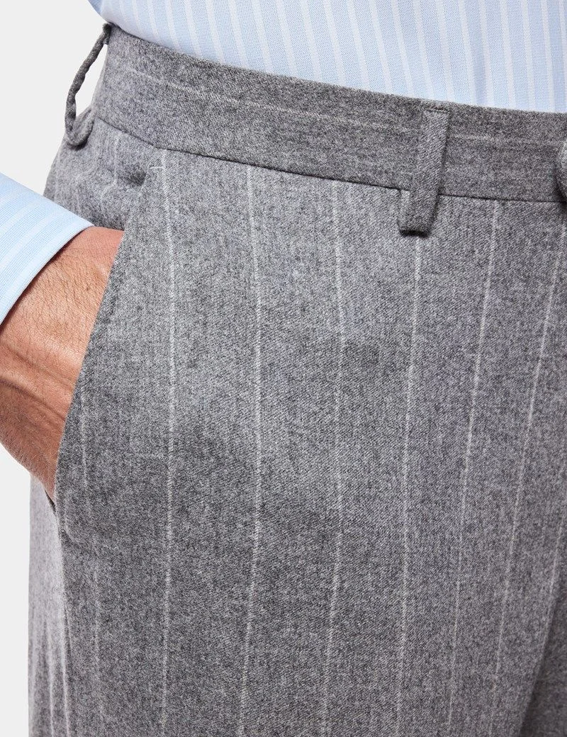 Tailored Fit Grey Stripe 1913 Suit thumbnail 5