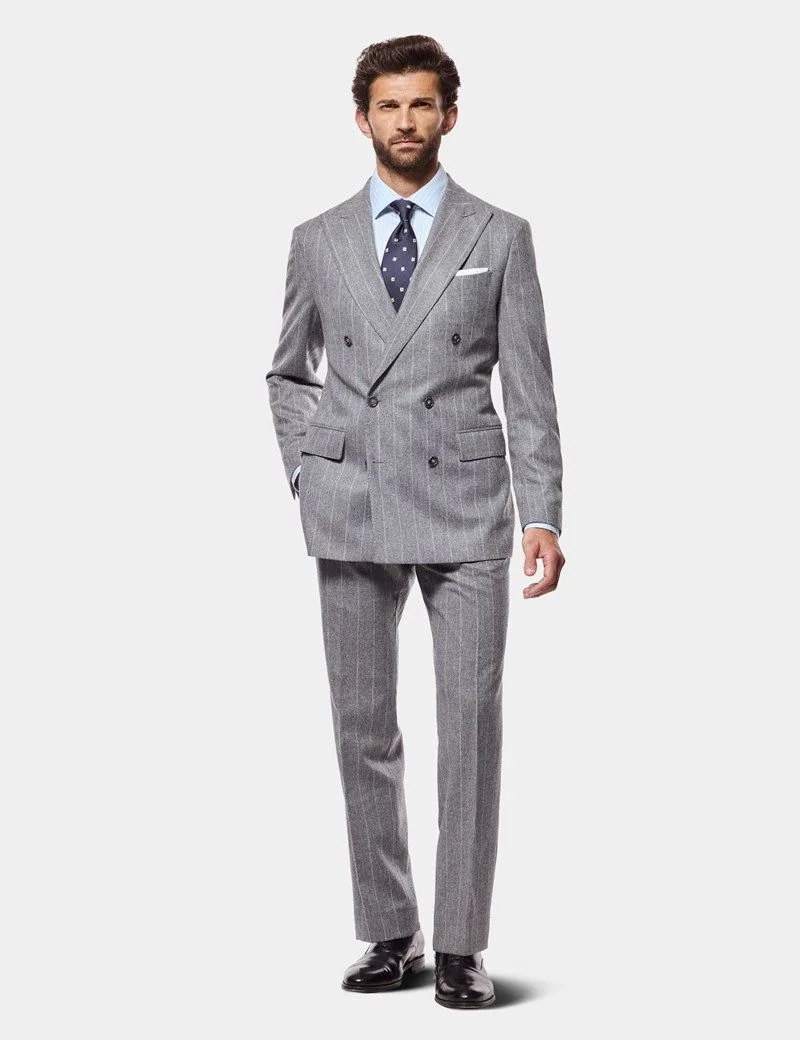 Tailored Fit Grey Stripe 1913 Suit thumbnail 9