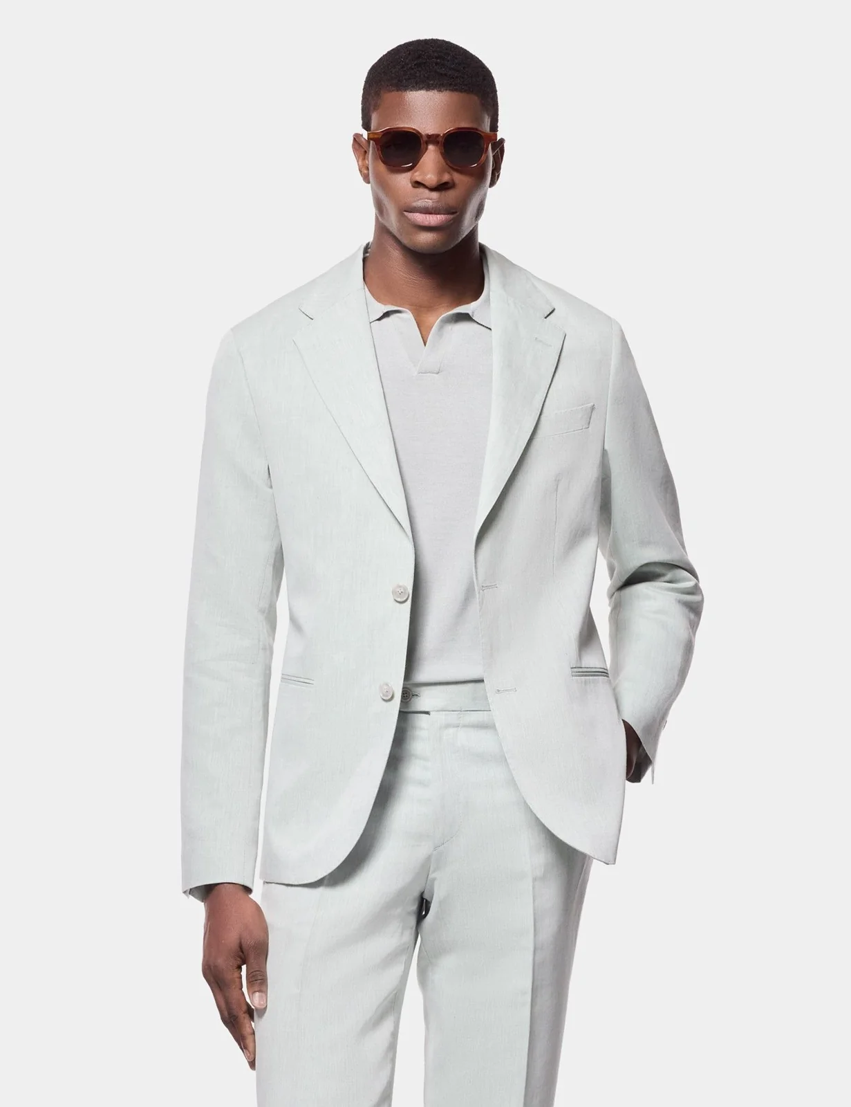 Tailored Fit Light Green 1913 Suit Jacket primary image