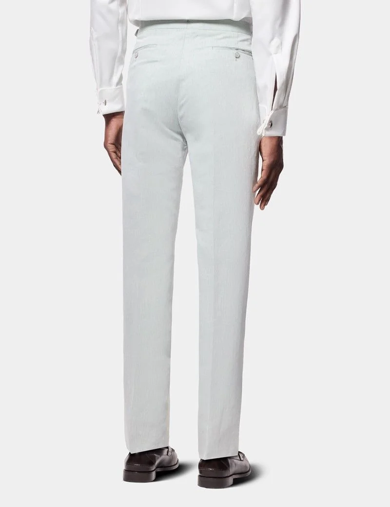 Tailored Fit Light Green 1913 Suit Trousers With Side Adjusters thumbnail 4