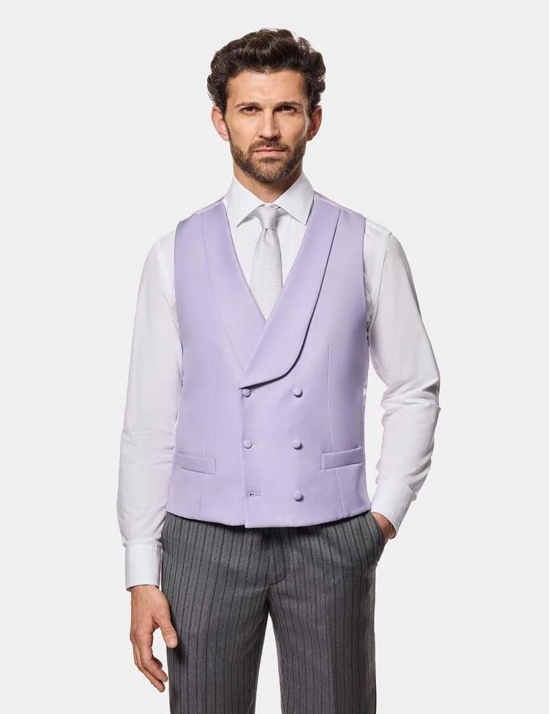 Tailored Fit Lilac 1913 Morning Waistcoat thumbnail 2