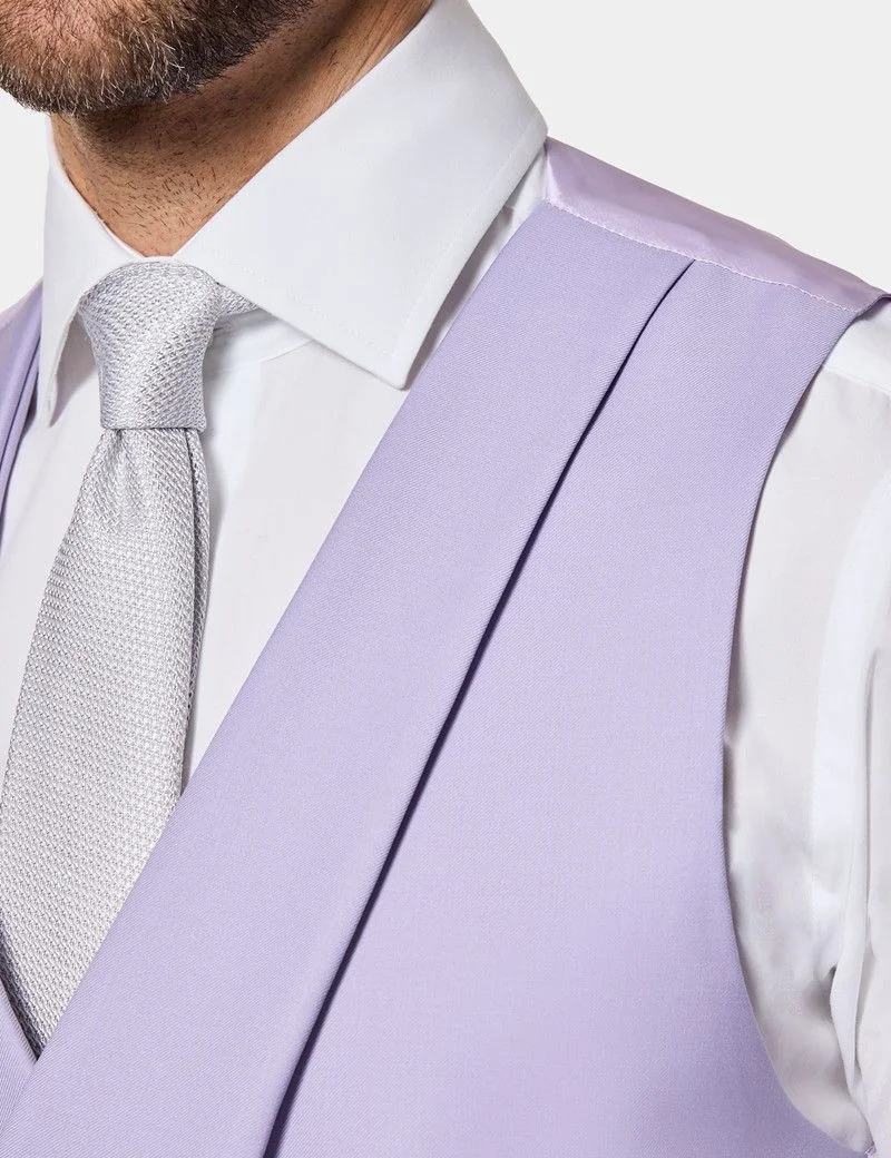 Tailored Fit Lilac 1913 Morning Waistcoat thumbnail 3
