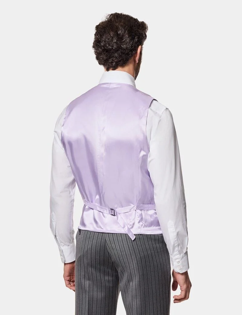 Tailored Fit Lilac 1913 Morning Waistcoat thumbnail 5
