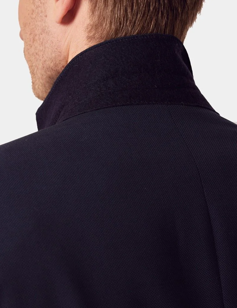 Tailored Fit Navy Birdseye 1913 Suit Jacket thumbnail 6