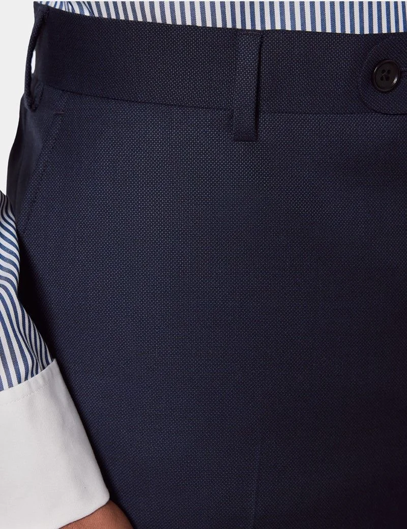 Tailored Fit Navy Birdseye Suit thumbnail 6