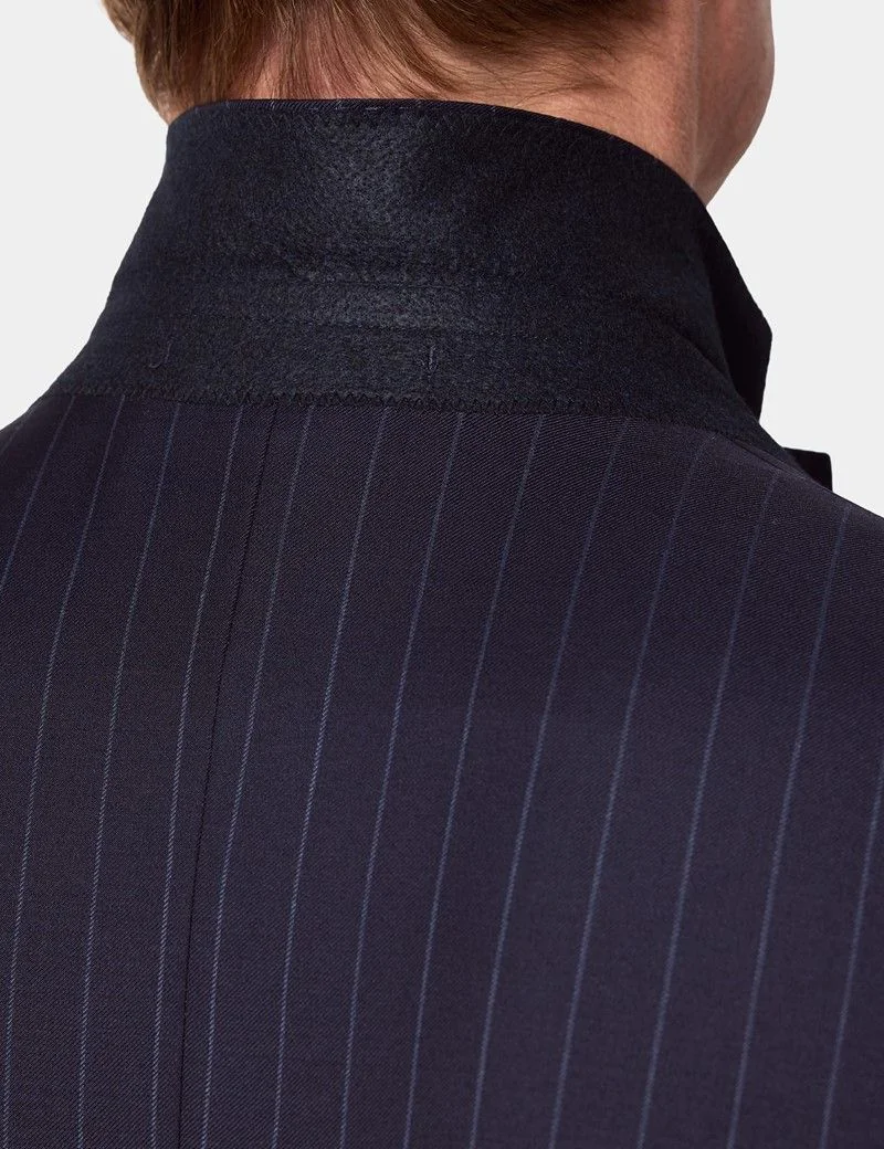 Tailored Fit Navy Chalk Stripe 1913 Suit thumbnail 8