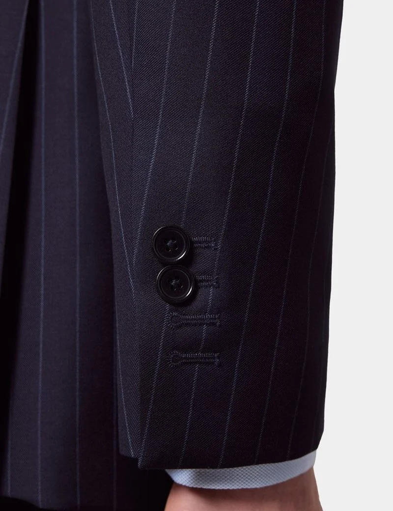 Tailored Fit Navy Chalk Stripe 1913 Suit thumbnail 9