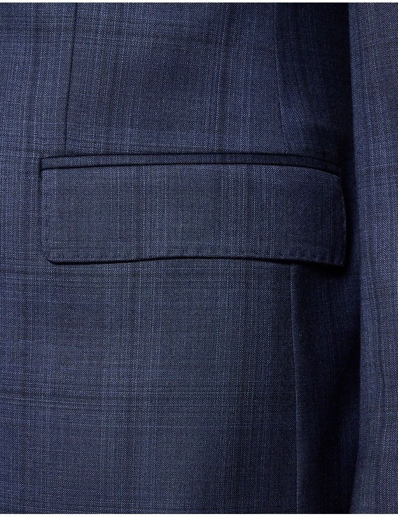 Tailored Fit Navy Check 1913 Suit Jacket thumbnail 3