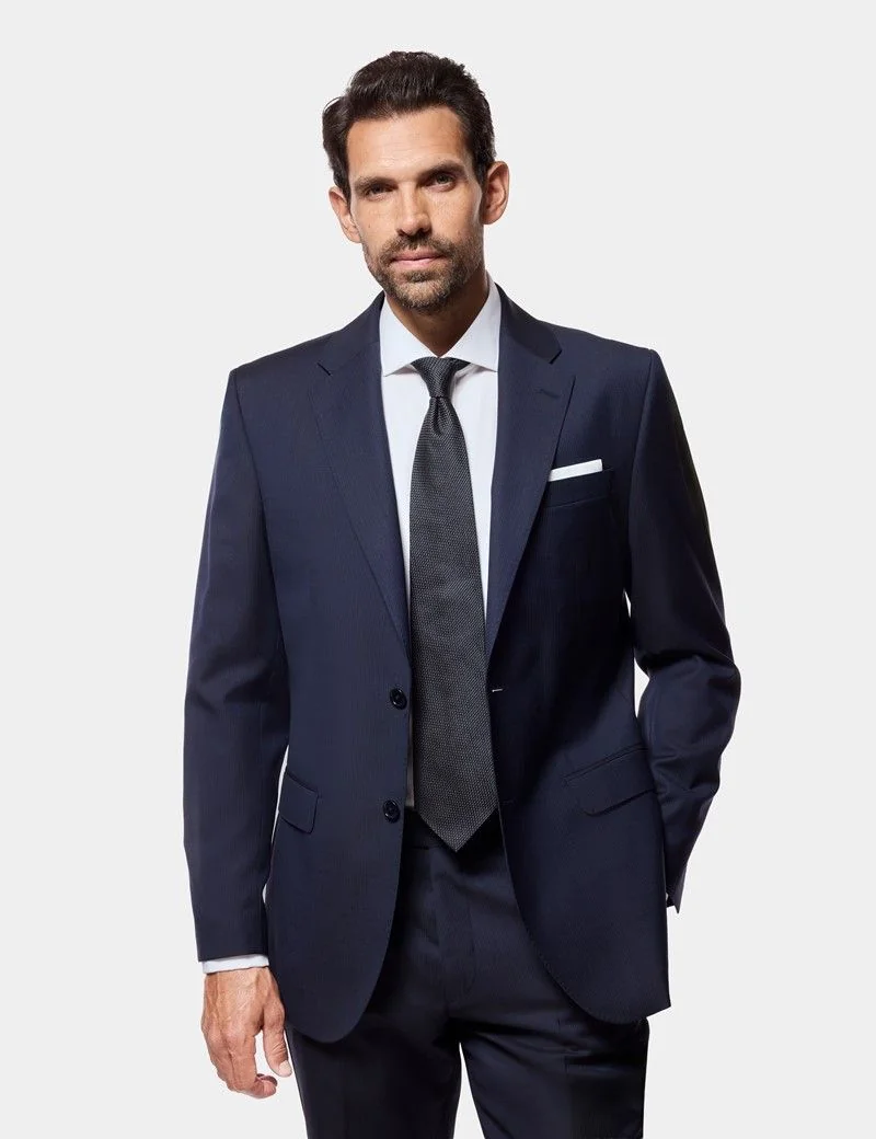 Tailored Fit Navy Pinstripe 1913 Suit Jacket thumbnail 2