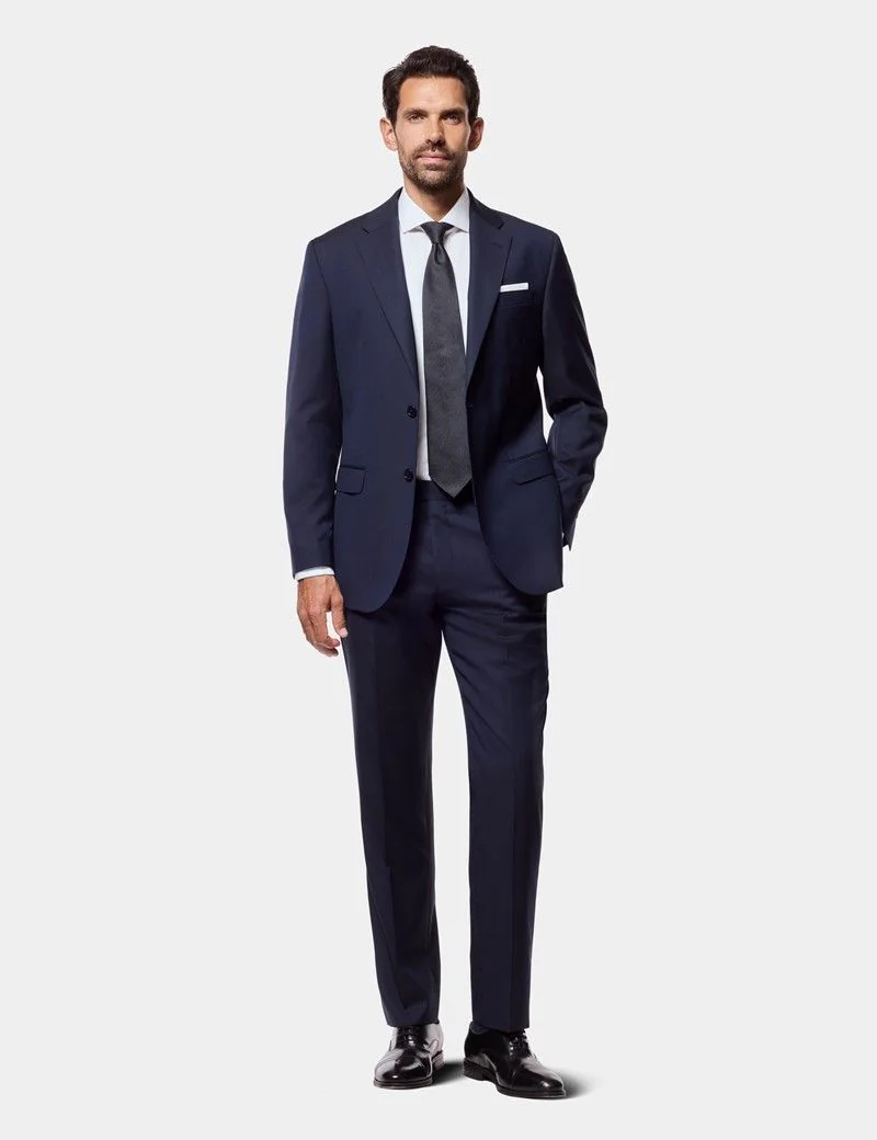 Tailored Fit Navy Pinstripe 1913 Suit Jacket thumbnail 7