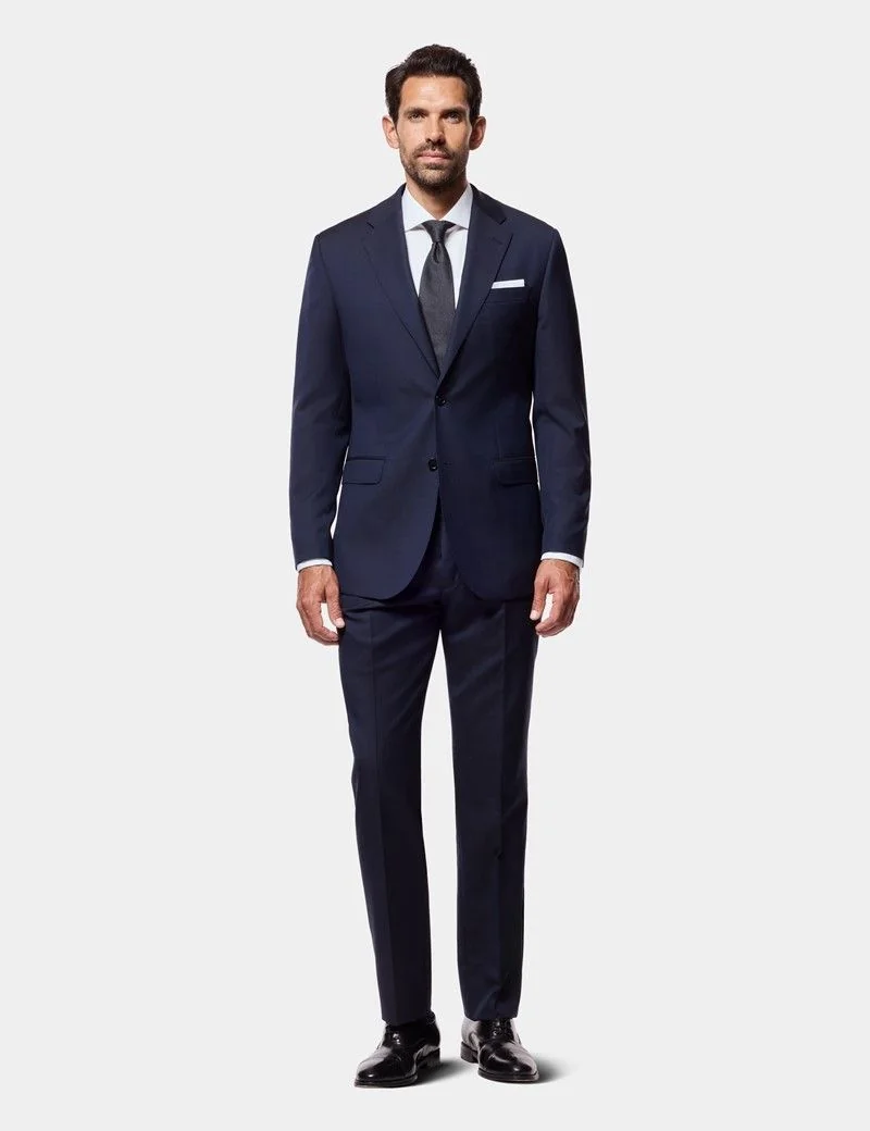 Tailored Fit Navy Pinstripe 1913 Suit thumbnail 3