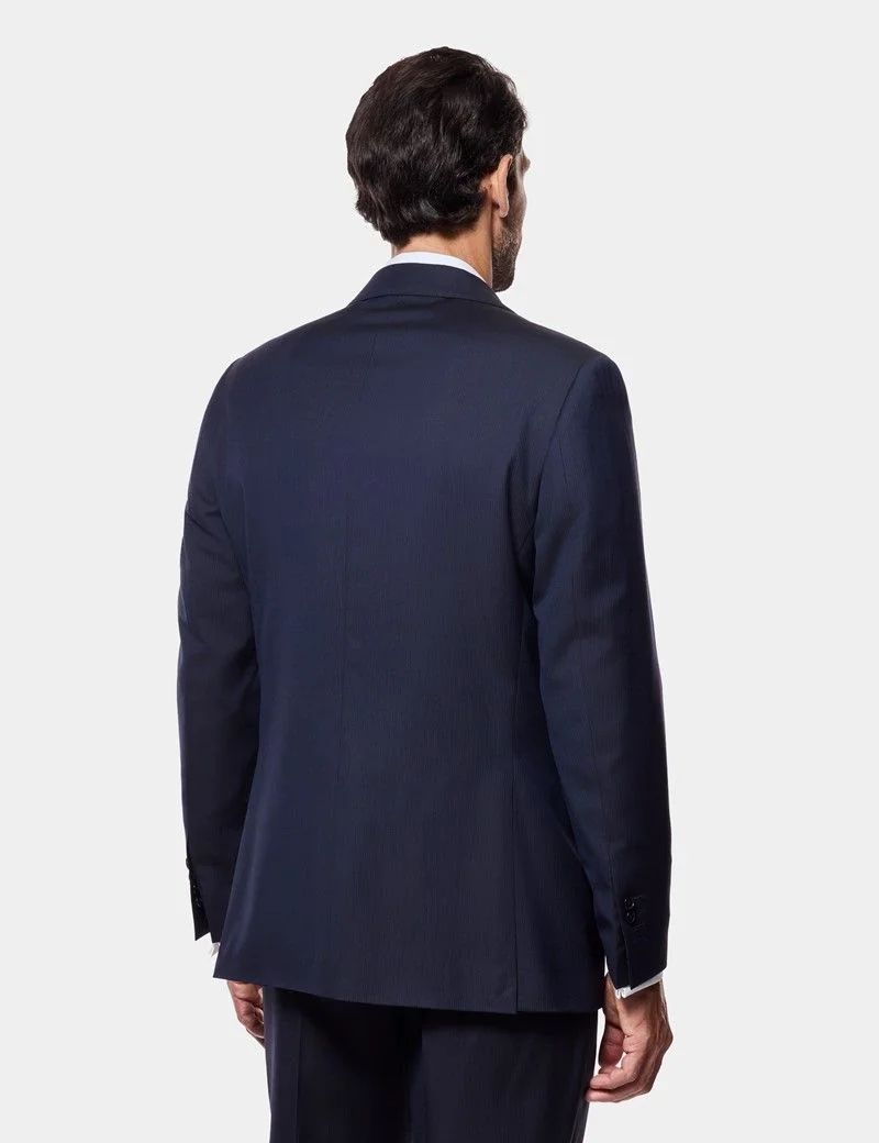 Tailored Fit Navy Pinstripe 1913 Suit thumbnail 6