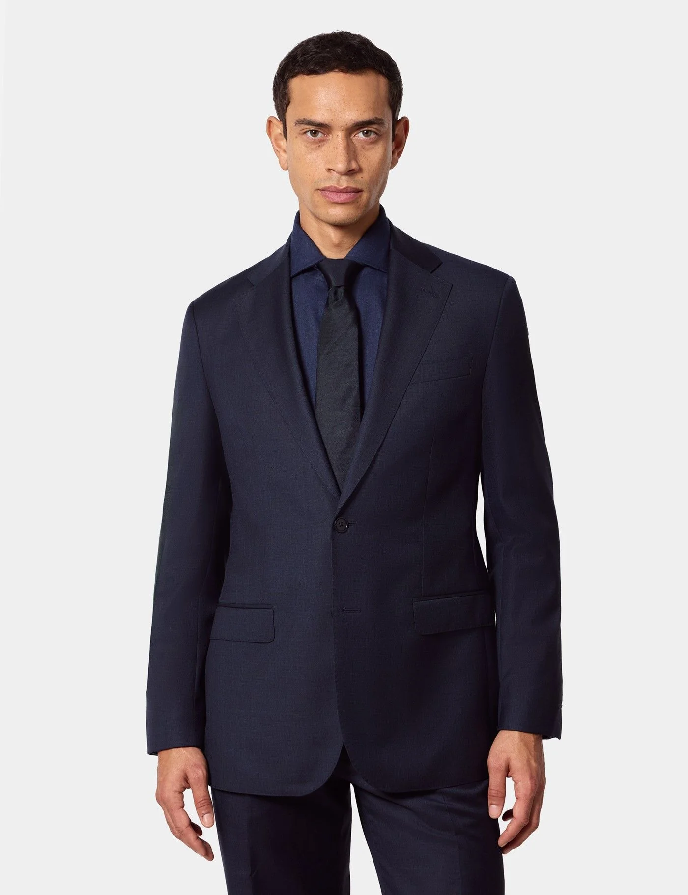 Tailored Fit Navy Semi Plain 1913 Suit Jacket primary image