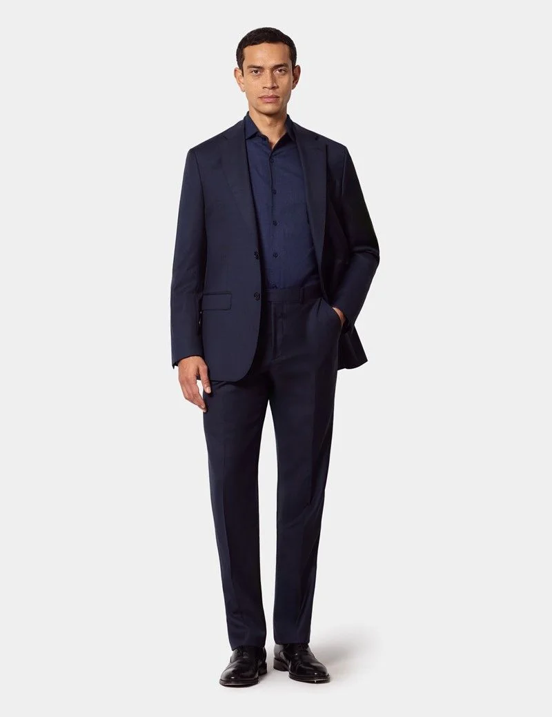 Tailored Fit Navy Semi Plain 1913 Suit thumbnail 3