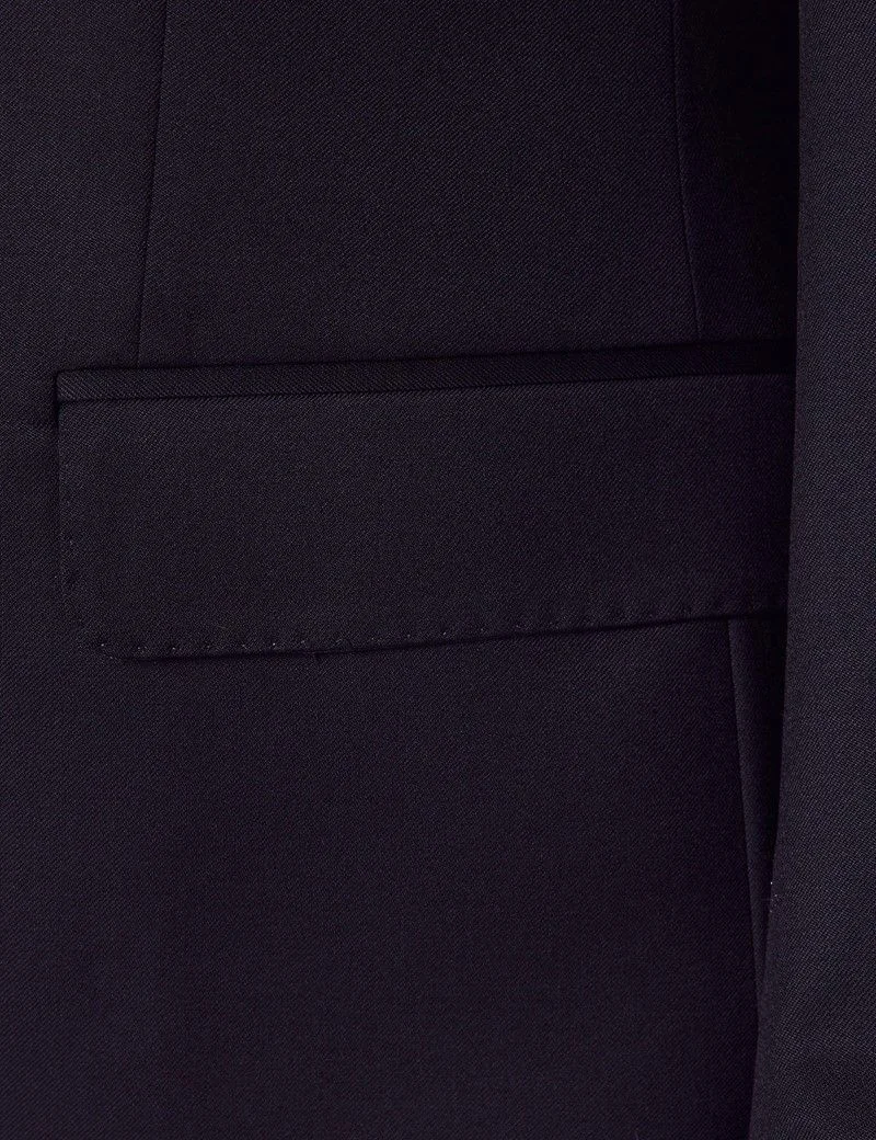 Tailored Fit Navy Twill 1913 Suit Jacket thumbnail 3